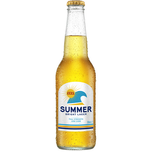 Xxxx Summer Bright Lime Lager Bottles 330Ml - Pack Of 24