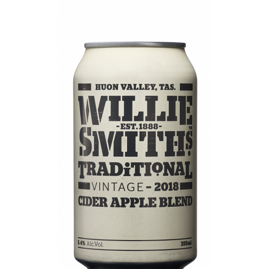 Willie Smith's Traditional Apple Cider Cans 355mL - 24 Pack