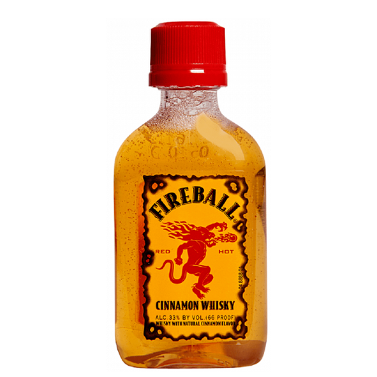 Fireball Cinnamon Whiskey 50Ml - Pack Of 10 Bottles