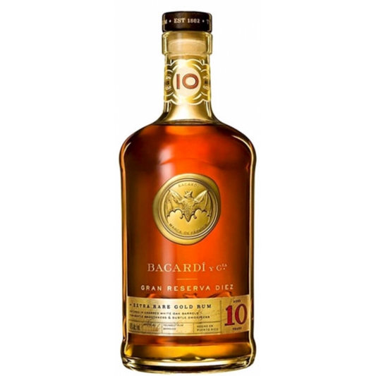 Bacardi Gran Reserva Extra Rare 10 Year Old Gold Rum 1Lt