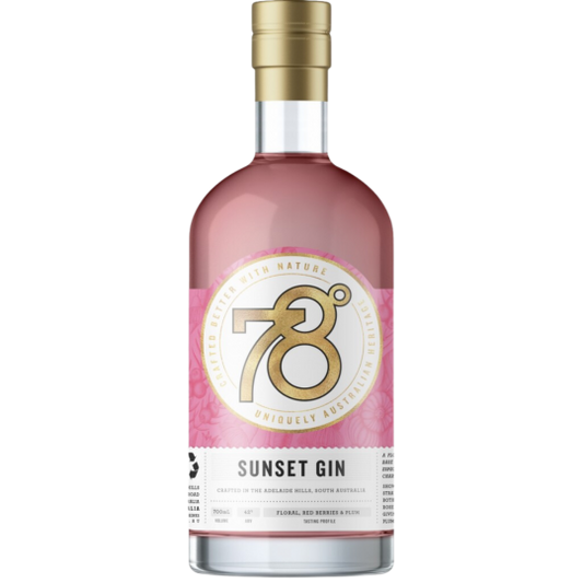 78 Degrees Sunset Gin 700Ml