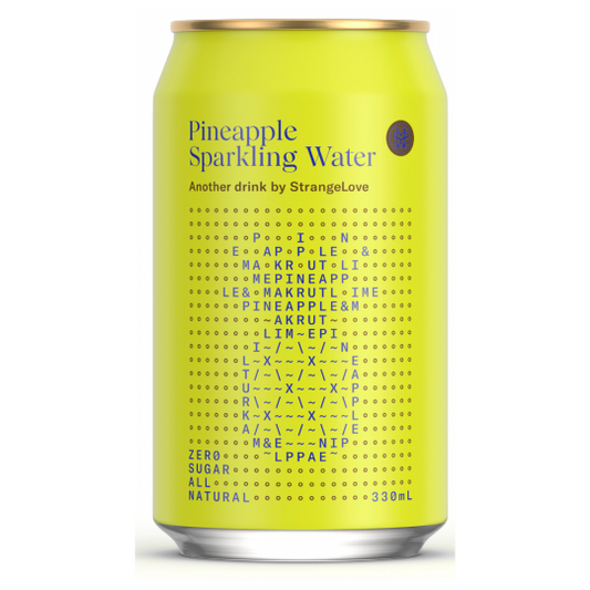 Strangelove Pineapple Sparkling Water 330ml - 24 Pack