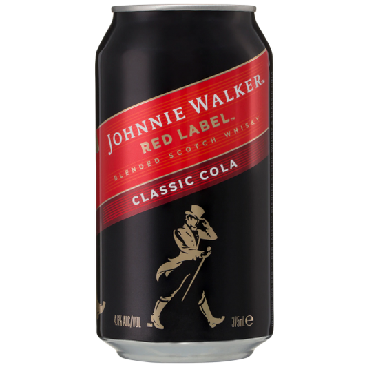 Johnnie Walker Blended Scotch Whisky & Cola 375Ml (6 Pack)