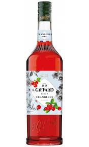 Giffard Cranberry Syrup 1lt