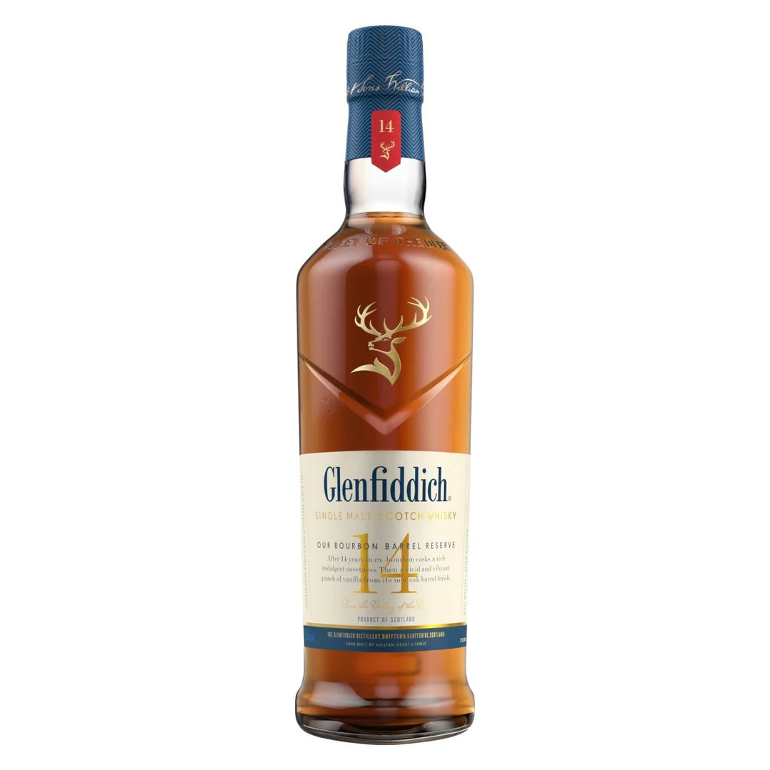 Glenfiddich 14YO Bourbon Barrel Single Malt Whisky 700mL