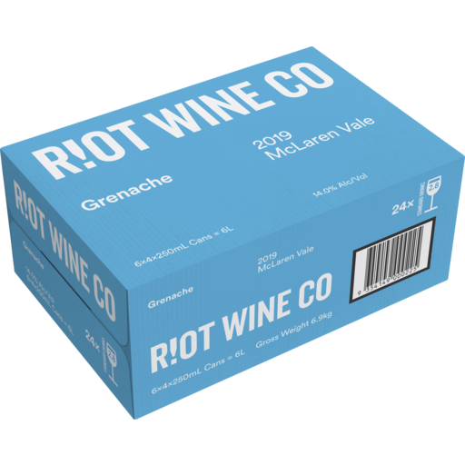 Riot Wine Co Grenache Rose 250ml Can 24 Pack