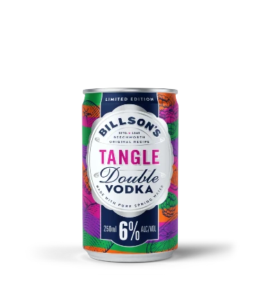 Billson's Double Vodka & Tangle 250ml - Pack of 24